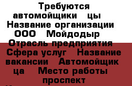 Требуются автомойщики ( цы ) › Название организации ­ ООО “ Мойдодыр “ › Отрасль предприятия ­ Сфера услуг › Название вакансии ­ Автомойщик (ца) › Место работы ­ проспект Комсомольский 7 стр 5 › Подчинение ­ Администратор, бригадир › Минимальный оклад ­ 1 300 › Максимальный оклад ­ 2 600 › Процент ­ 31-41 › База расчета процента ­ ночная, дневная смена › Возраст от ­ 18 › Возраст до ­ 40 - Томская обл., Томск г. Работа » Вакансии   . Томская обл.